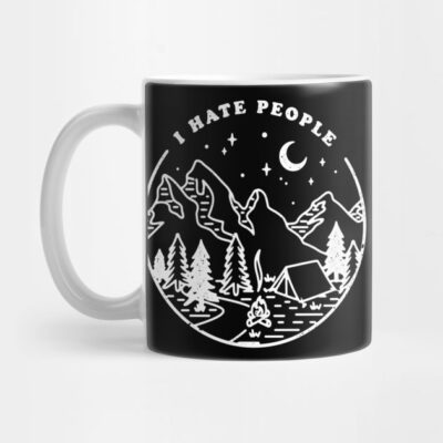 I Hate People Nature Mountain Outdoor Mug Official Camping Merch