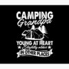 Camping Grandpa Young At Heart Tapestry Official Camping Merch