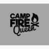 Camp Fire Queen - Funny Camping Quotes Tapestry Official Camping Merch