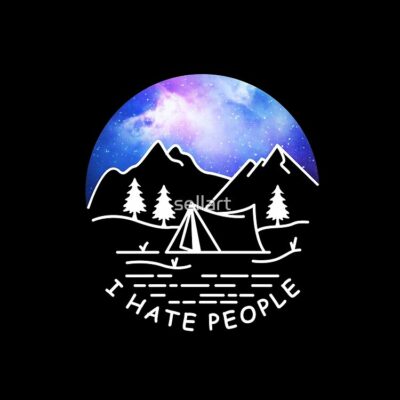 I Love Camping Hate People Tote Bag Official Camping Merch