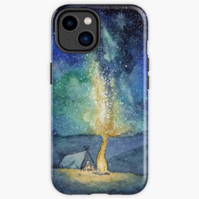 Watercolor Night Sky Iphone Case Official Camping Merch