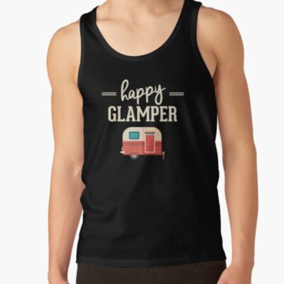 Happy Glamper - Glamping Camping Tank Top Official Camping Merch