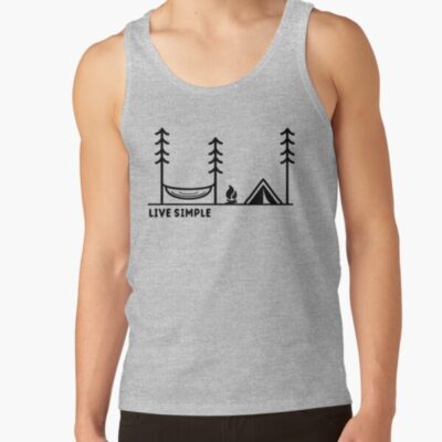 Live Simple Tank Top Official Camping Merch