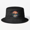 More Camping Less Stress - Camping Hiking Sunset Mountains Bucket Hat Official Camping Merch