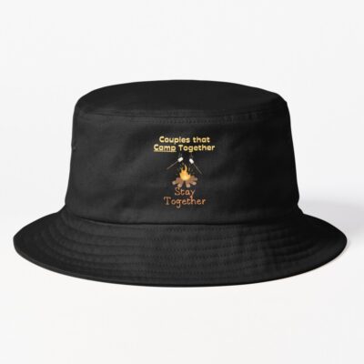 Camping Couples Quotes Bucket Hat Official Camping Merch