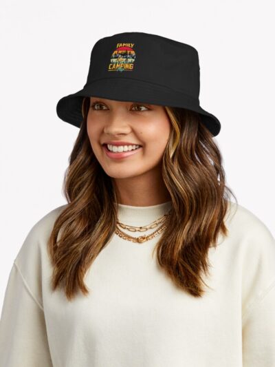 Family Camping Trip Shirt Bucket Hat Official Camping Merch