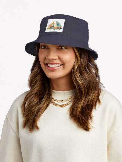 Camping Tent. Bucket Hat Official Camping Merch