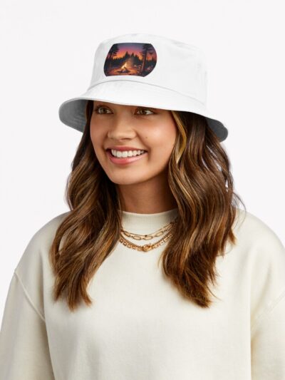 Happy Camper Bucket Hat Official Camping Merch