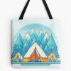 Camping In The Mountains. Tote Bag Official Camping Merch