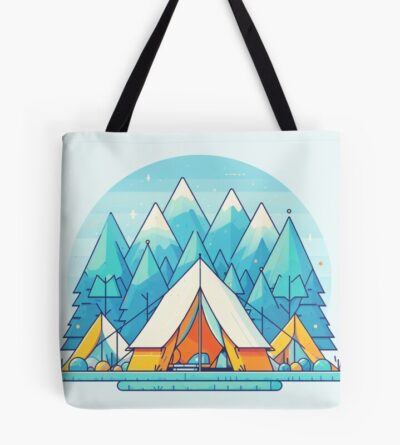 Camping In The Mountains. Tote Bag Official Camping Merch