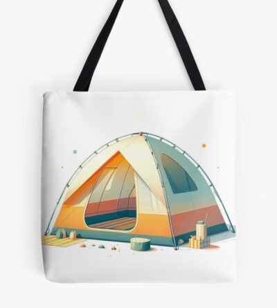 Camping Tent. Tote Bag Official Camping Merch