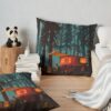 Retro Twilight Camping Throw Pillow Official Camping Merch