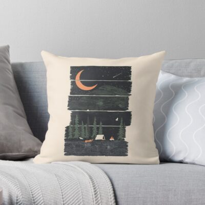 Wish I Was Camping... Throw Pillow Official Camping Merch