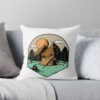 Camping In A Forest Throw Pillow Official Camping Merch