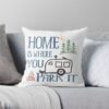 Rv Camping Home Throw Pillow Official Camping Merch