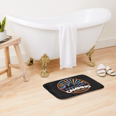 Outdoor Adventures - Camping Equipment Bath Mat Official Camping Merch