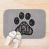 Dog Paw Camping Best Gift For Puppies Lover Bath Mat Official Camping Merch