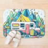 Travel By Camping Car Bath Mat Official Camping Merch