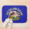 Live Free And Explore Bath Mat Official Camping Merch