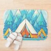 Camping In The Mountains. Bath Mat Official Camping Merch