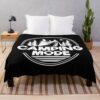 Camping Mode - Funny Camping Quotes Throw Blanket Official Camping Merch