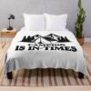 Camping Is In Times Throw Blanket Official Camping Merch