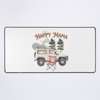 Happy Mama Camping Mom Outdoors Enthusiast Camplife Tshirt Mouse Pad Official Camping Merch