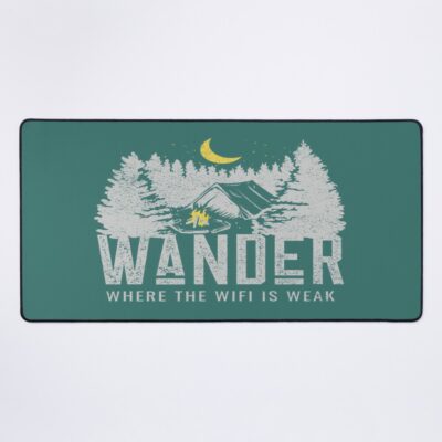 Wander Where The Wifi Is Weak Mouse Pad Official Camping Merch