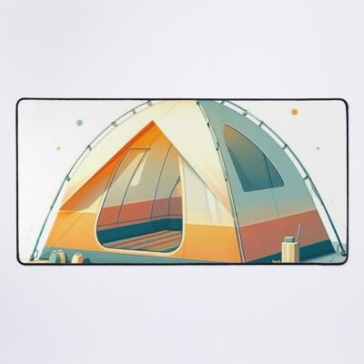 Camping Tent. Mouse Pad Official Camping Merch