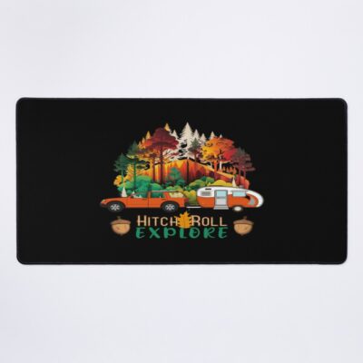 Hitch Roll Explore Rv Camping Life Mouse Pad Official Camping Merch