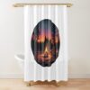 Happy Camper Shower Curtain Official Camping Merch