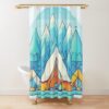 Camping In The Mountains. Shower Curtain Official Camping Merch