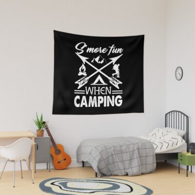 So More Fun When Camping Tapestry Official Camping Merch