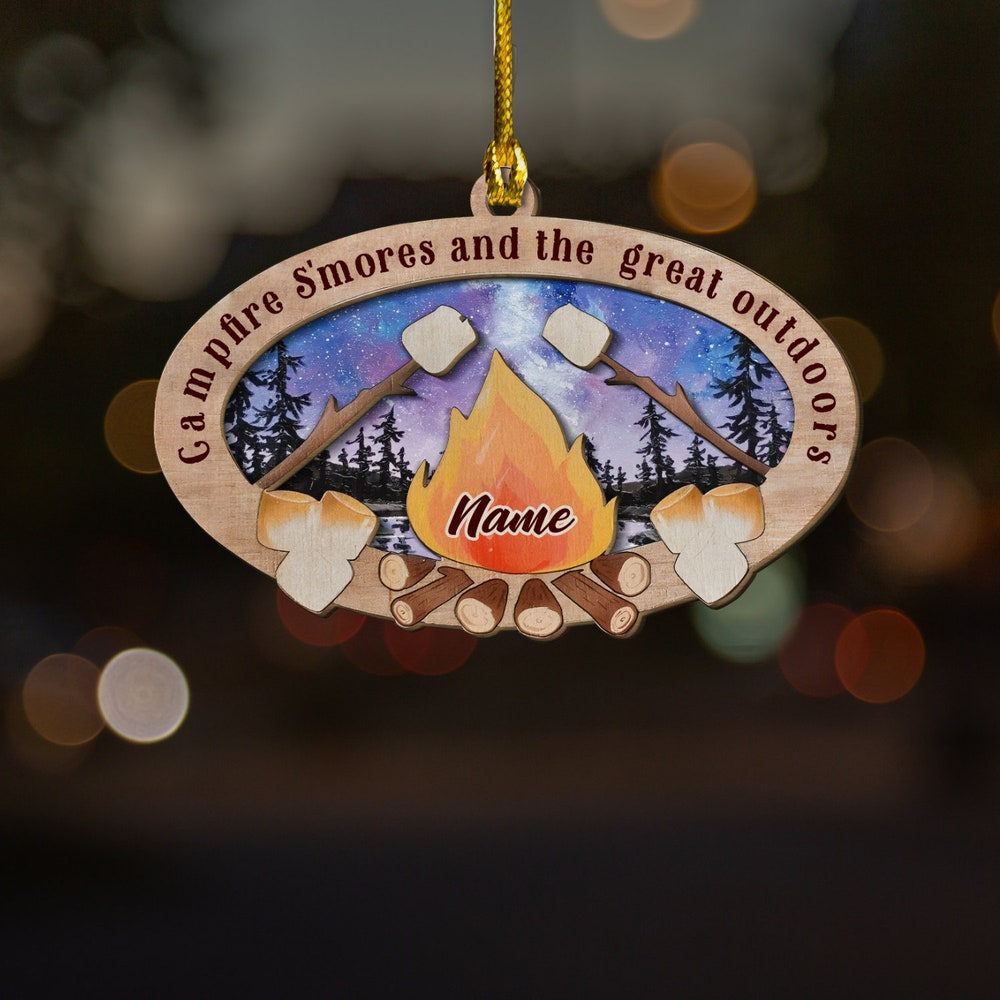 Custom Travel Camping Ornament 2D Suncatcher