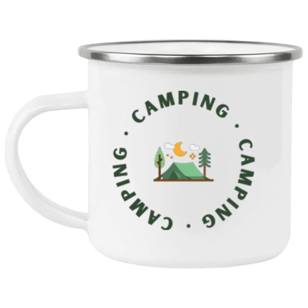 Camping Enamel Camping Gift Campfire Mug