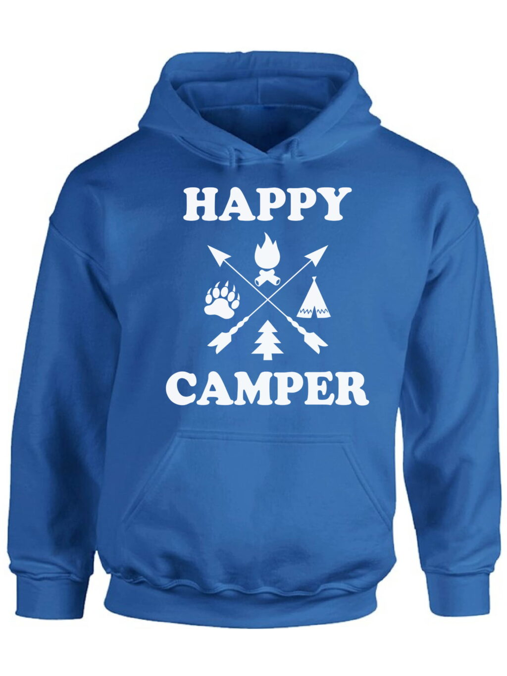 Nifty Happy Camper Unisex Camper Hoodie