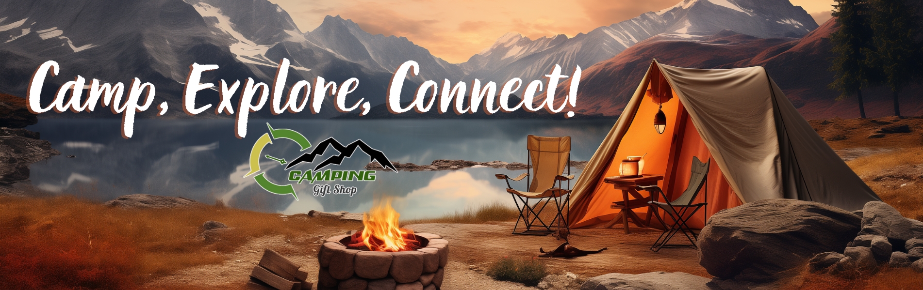 Camping Gift Shop Banner - Camping Gifts Shop